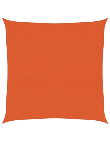 Vela Parasole 160 g/m² Quadrata Arancione 4x4 m in HDPE