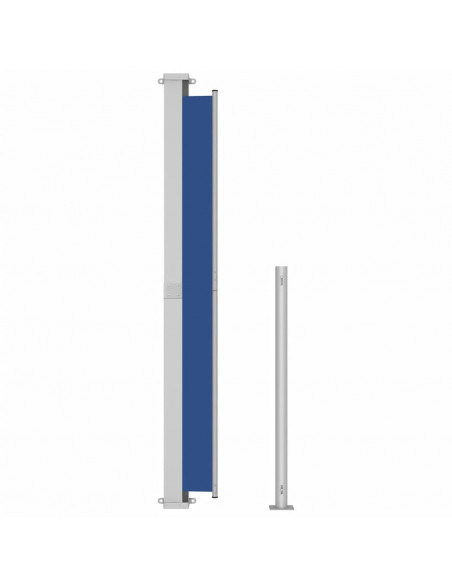 Tenda Laterale Retrattile per Patio 220x300 cm Blu