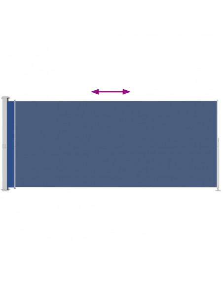 Tenda Laterale Retrattile per Patio 220x500 cm Blu
