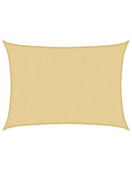 Vela Parasole Sabbia 8x6 m 100% Poliestere Oxford