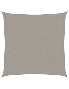 Vela Parasole 160 g/m² Quadrata Grigio Chiaro 3x3 m in HDPE 2