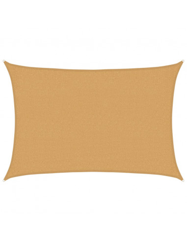 Vela Parasole 160 g/m² Rettangolare Sabbia 2x3 m in HDPE