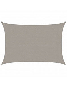Vela Parasole 160 g/m² Rettangolare Grigio Chiaro 3x4,5 m HDPE 2