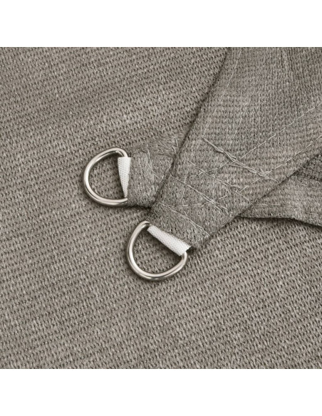 Vela Parasole 160 g/m² Rettangolare Grigio Chiaro 3x4,5 m HDPE
