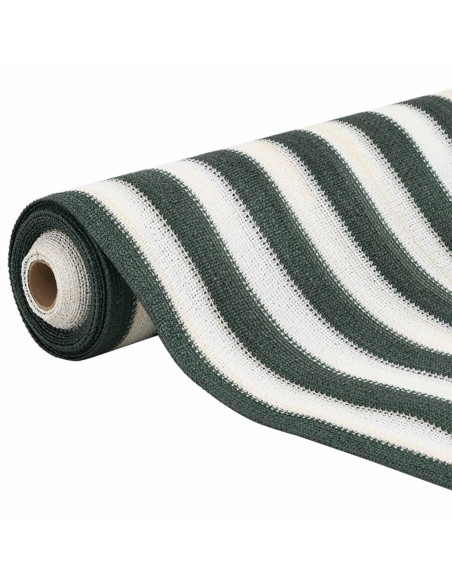 Rete per Privacy Verde e Bianco 1x10 m in HDPE 195 g/m²