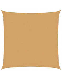 Vela Parasole 160 g/m² Quadrata Sabbia 3,6x3,6 m in HDPE 2