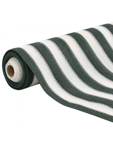 Rete per Privacy Verde e Bianco 2x10 m in HDPE 195 g/m²