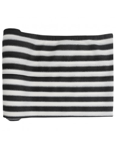 Rete per Privacy Antracite e Bianca 1,5x25 m HDPE 150 g/m²