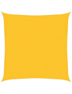 Vela Parasole 160 g/m² Gialla 2,5x2,5 m in HDPE 2