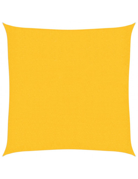 Vela Parasole 160 g/m² Gialla 2,5x2,5 m in HDPE