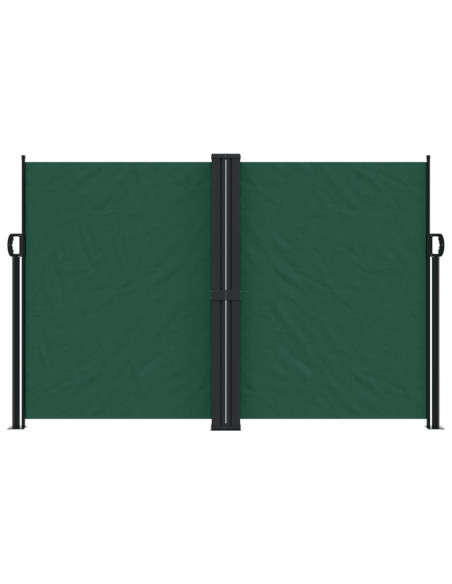 Tenda da Sole Laterale Retrattile Verde Scuro 160x600 cm