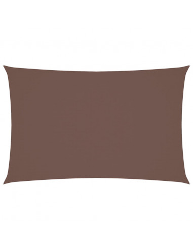 Parasole a Vela Oxford Rettangolare 4x7 m Marrone