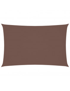 Parasole a Vela Oxford Rettangolare 2x5 m Marrone 2