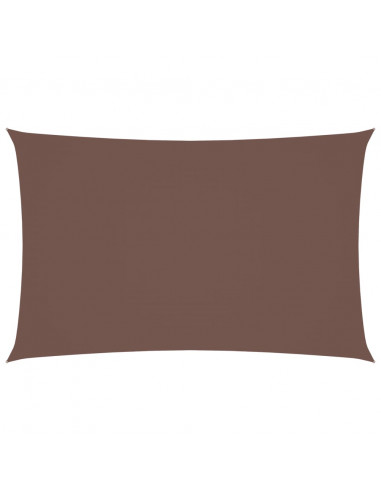 Parasole a Vela Oxford Rettangolare 2x5 m Marrone