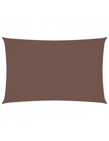 Parasole a Vela Oxford Rettangolare 2x5 m Marrone