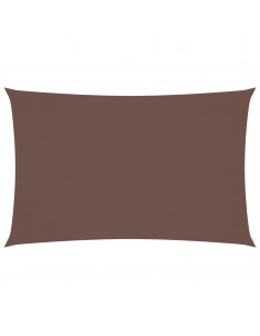 Parasole a Vela Oxford Rettangolare 2,5x5 m Marrone 2