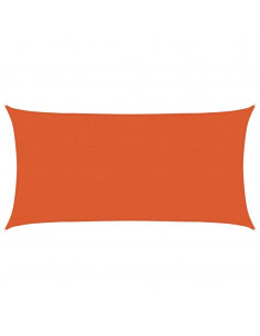 Vela Parasole 160 g/m² Arancione 2,5x5 m in HDPE 2
