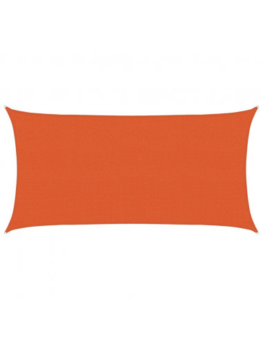 Vela Parasole 160 g/m² Arancione 2,5x5 m in HDPE