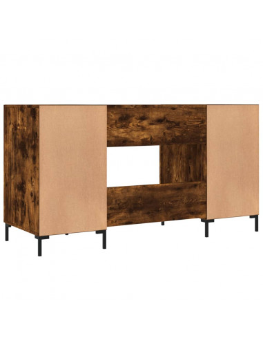 Scrivania Rovere Fumo 140x50x75 cm in Legno Multistrato