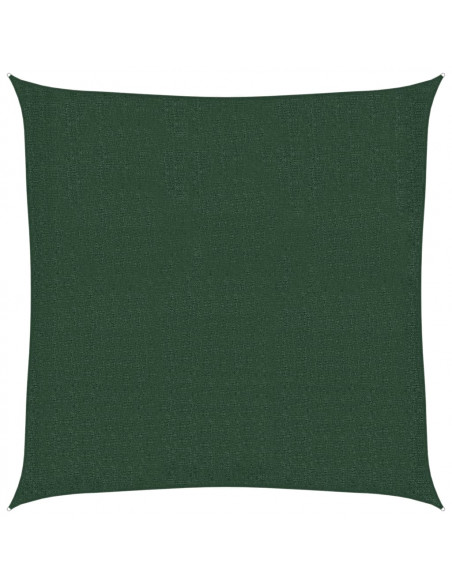 Vela Parasole 160 g/m² Verde Scuro 2x2 m in HDPE