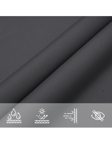 Parasole a Vela Oxford Triangolare 6x6x6 m Antracite