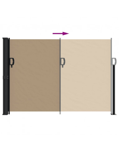 Tenda da Sole Laterale Retrattile Tortora 140x300 cm