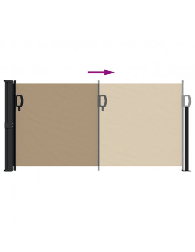 Tenda da Sole Laterale Retrattile Tortora 100x300 cm