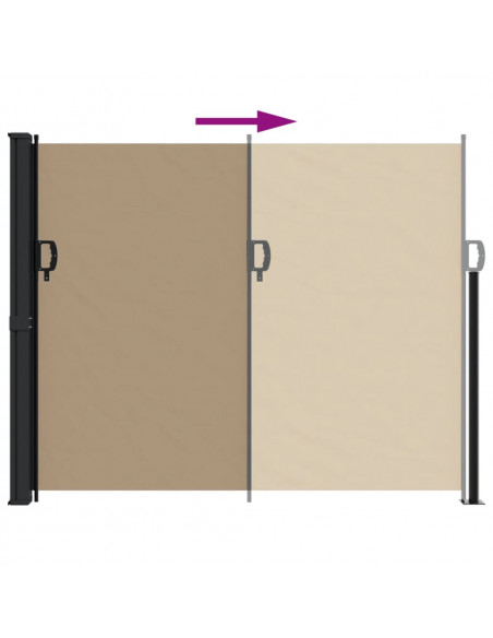 Tenda da Sole Laterale Retrattile Tortora 160x300 cm