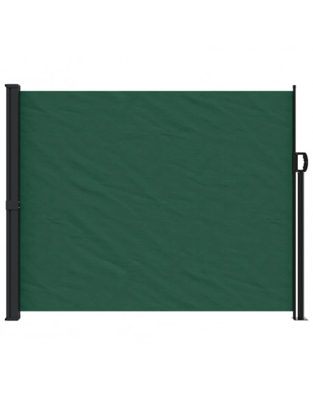 Tenda da Sole Laterale Retrattile Verde Scuro 160x600 cm
