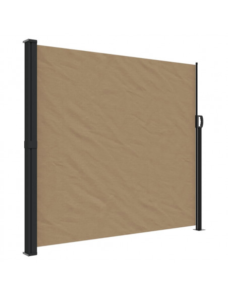 Tenda da Sole Laterale Retrattile Tortora 180x500 cm