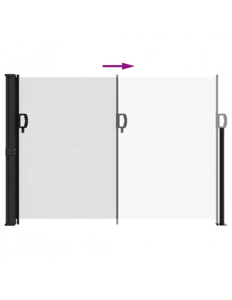 Tenda da Sole Laterale Retrattile Bianco 140x500 cm
