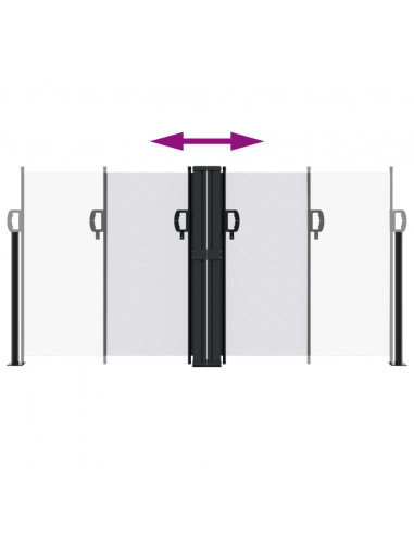 Tenda da Sole Laterale Retrattile Bianco 120x600 cm