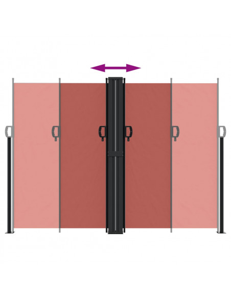 Tenda da Sole Laterale Retrattile Terracotta 180x600 cm