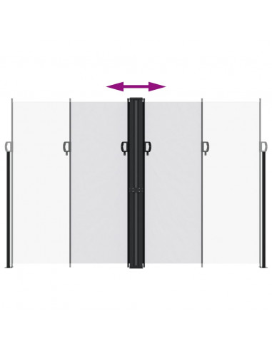 Tenda da Sole Laterale Retrattile Bianco 220x600 cm