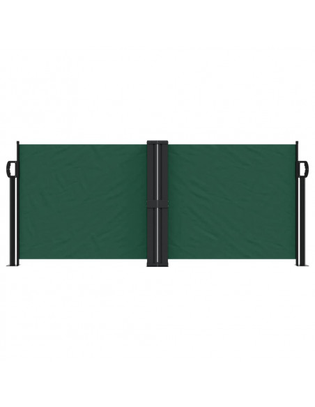 Tenda da Sole Laterale Retrattile Verde Scuro 100x1000 cm