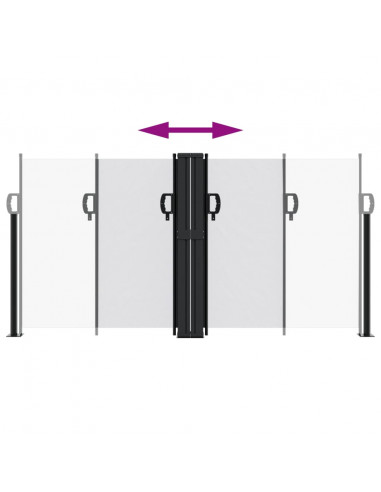 Tenda da Sole Laterale Retrattile Bianca 120x1000 cm