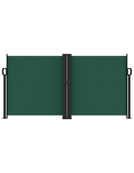 Tenda da Sole Laterale Retrattile Verde Scuro 120x1000 cm