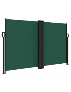 Tenda da Sole Laterale Retrattile Verde Scuro 140x1000 cm 2