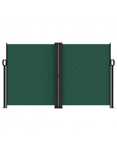Tenda da Sole Laterale Retrattile Verde Scuro 140x1000 cm