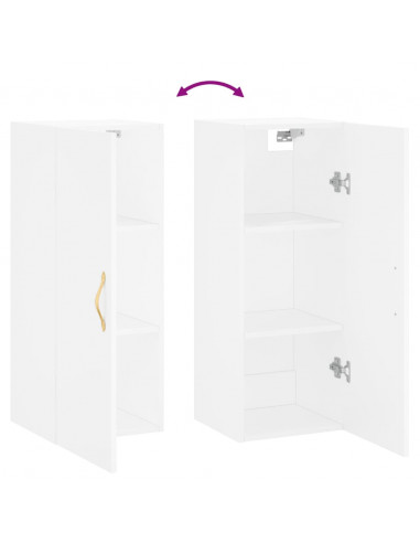 Mobile a Parete Bianco 34,5x34x90 cm