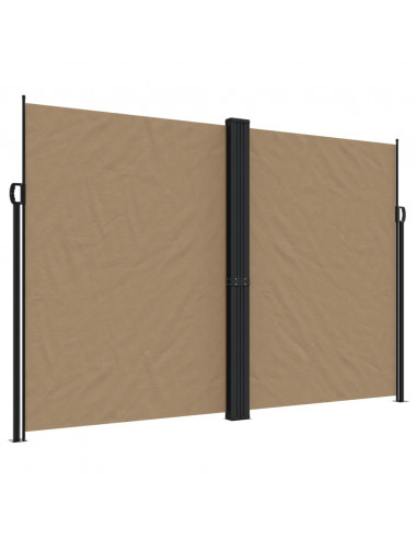 Tenda da Sole Laterale Retrattile Tortora 220x1000 cm