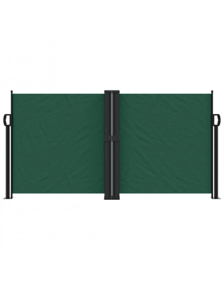 Tenda da Sole Laterale Retrattile Verde Scuro 120x1200 cm
