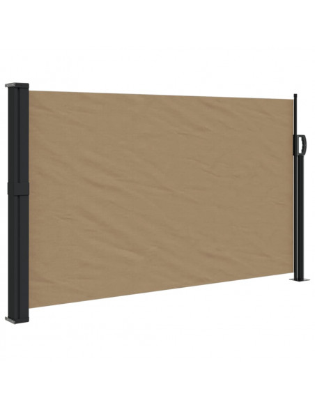 Tenda da Sole Laterale Retrattile Tortora 120x500 cm