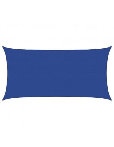 Vela Parasole 160 g/m² Rettangolare Blu 2,5x5 m in HDPE
