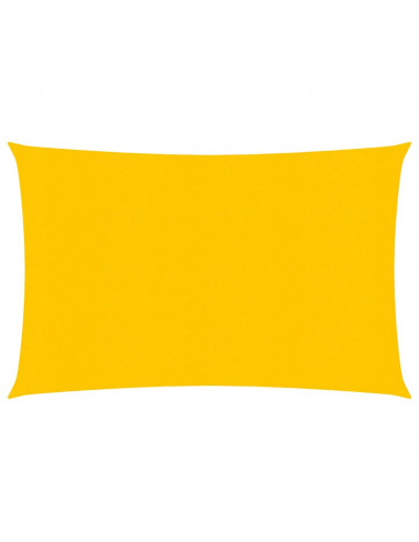 Vela Parasole 160 g/m² Rettangolare Giallo 3,5x5 m in HDPE