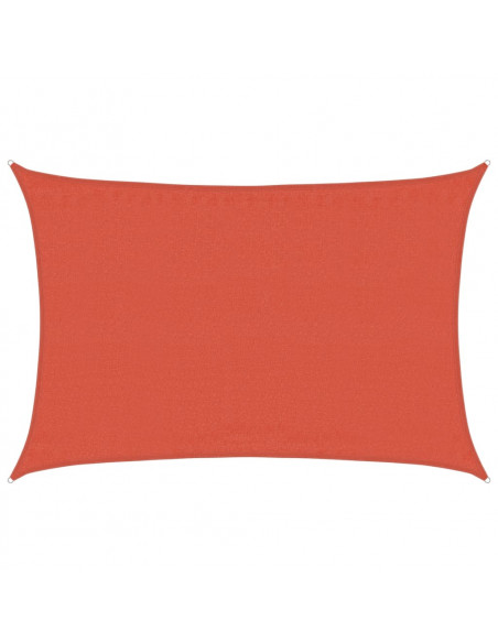 Vela Parasole 160 g/m² Rettangolare Terracotta 3,5x5 m HDPE