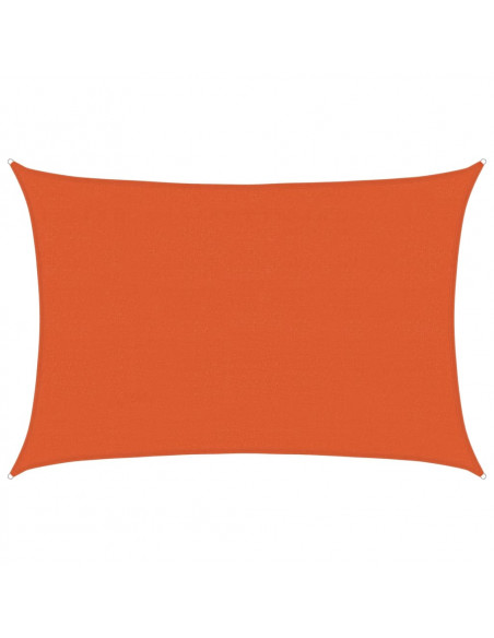 Vela Parasole 160 g/m² Rettangolare Arancione 4x5 m in HDPE