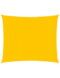 Vela Parasole 160 g/m² Quadrata Giallo 4x4 m in HDPE 2