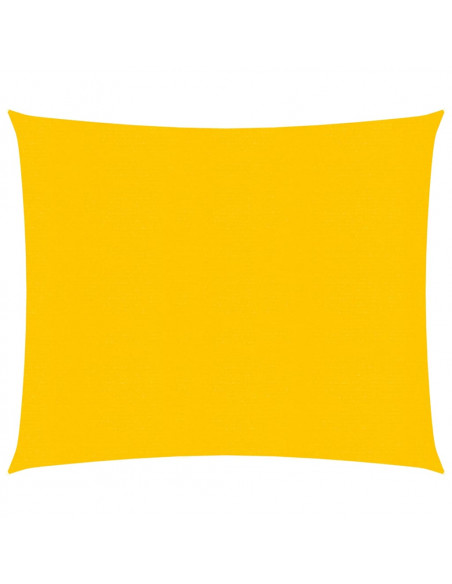 Vela Parasole 160 g/m² Quadrata Giallo 4x4 m in HDPE