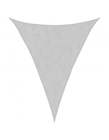 Vela Parasole Grigio Chiaro 3x4x4 m 100% Poliestere Oxford